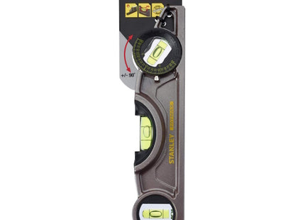 STANLEY LIVELLA MAGNETICA TORPEDO FATMAX IN ALLUMINIO 3 BOLLE CM25