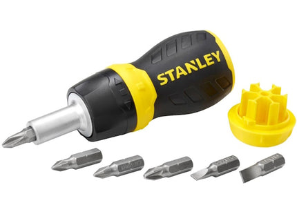 STANLEY PORTAINSERTI BITS MAGNETICO NANO A CRICCHETTO CON 6 INSERTI BITS