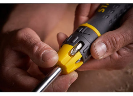 STANLEY PORTAINSERTI BITS MAGNETICO A CRICCHETTO CON 10 INSERTI BITS