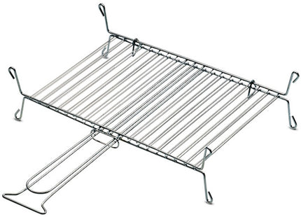 FERRABOLI GRIGLIA CROMATA DOPPIA A 19 BARRE CON PIEDINI CM.40X30*