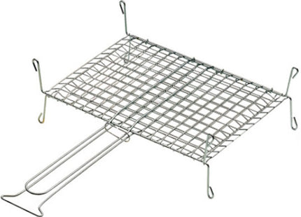 FERRABOLI GRIGLIA CROMATA DOPPIA INCROCIATA CON PIEDINI CM.46X41*
