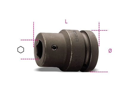 BETA   727PI/16 BUSSOLA PORTAINSERTI CON ATTACCO QUADRO FEMMINA 3/4"