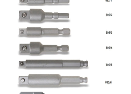 BETA   892/7 RACCORDO PER AVVITATORI ATTACCO 1/4" QUADRO 1/2" MM75