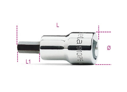 BETA   910PE CHIAVE A BUSSOLA A MANO 3/8" MASCHIO ESAGONALE