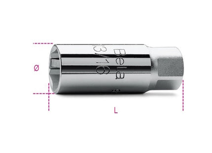 BETA   956E CHIAVE A BUSSOLA 3/8" PER CANDELE