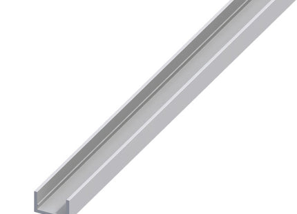ALFER PROFILO A U ALLUMINIO ANODIZZATO ARGENTO MT.1