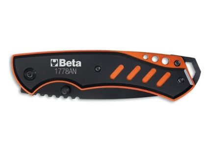 BETA  1778AN COLTELLO A SERRAMANICO IN ALLUMINIO CON LAMA ACCIAIO INOX
