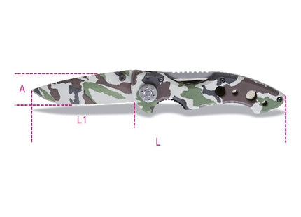 BETA  1778CM COLTELLO A SERRAMANICO MIMETICO