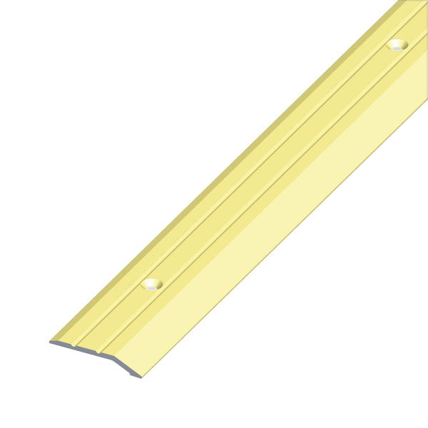 ALFER PROFILO DI CHIUSURA PIATTO ALLUMINIO ANODIZZATO OTTONE MM30X5 MT1