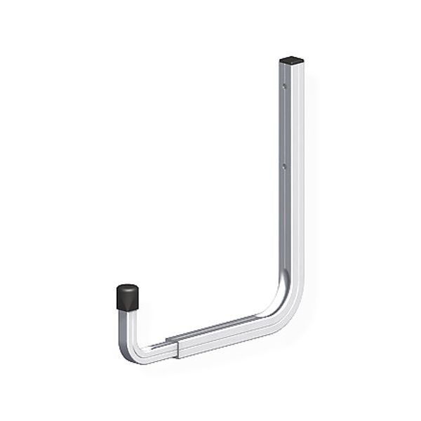 ALFER GANCIO PORTAVASO DA PARETE ALLUMINIO MM190-255 PORTATA MAX KG20