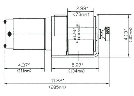 FERVI ARGANO ELETTRICO A 12V TIRO KG 450/900 CON CAVO D.MM4X15MT