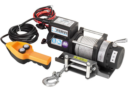 FERVI ARGANO ELETTRICO A 12V TIRO KG2000 CON CAVO D.MM6,4X14,5MT