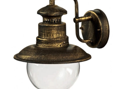 GREEN LIGHT LAMPADA DA ESTERNO MOD. GEA DOWN COLORE NERO/ORO