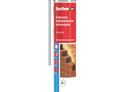 FISCHER SCHIUMA POLIURETANICA UNIVERSALE MANUALE PU 1K 750 ML750