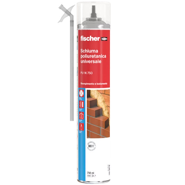 FISCHER SCHIUMA POLIURETANICA UNIVERSALE MANUALE PU 1K 750 ML750