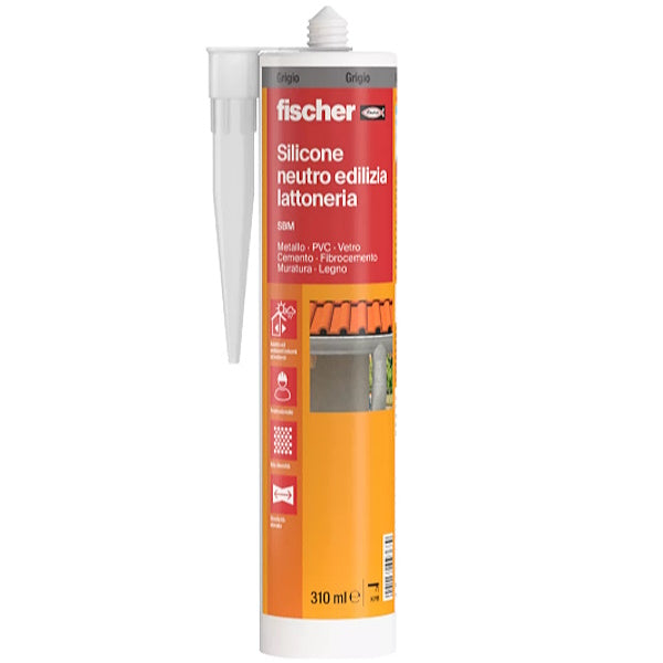 FISCHER SILICONE NEUTRO EDILIZIA-LATTONERIA SBM ML310