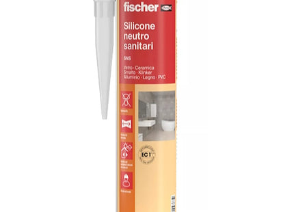 FISCHER SILICONE NEUTRO SANITARI SNS ML310