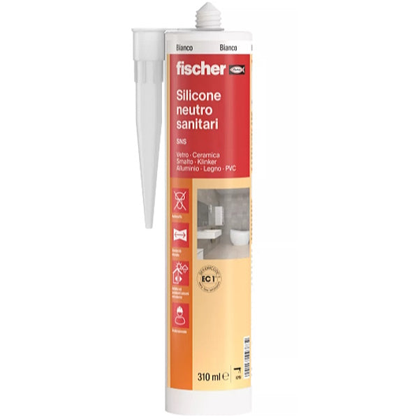 FISCHER SILICONE NEUTRO SANITARI SNS ML310