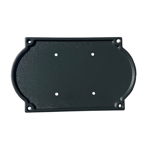 ALUBOX TARGA IN OTTONE PORTA NUMERI CIVICI DA 2 NUMERI GRIGIA MM200X120