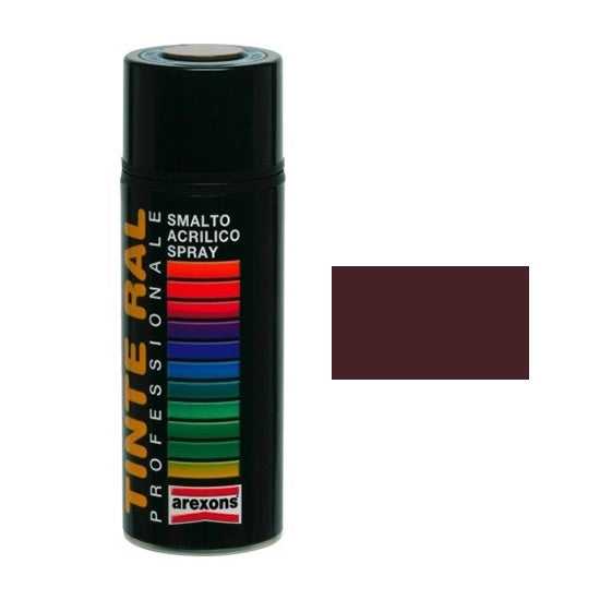 AREXONS SMALTO ACRILICO MARRONE SCURO LUCIDO RAL 8017 SPRAY ML400*