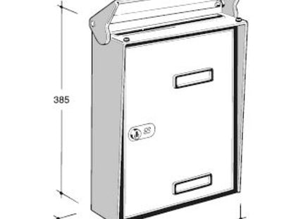 SILMEC CASSETTA POSTALE MOD. S90 COLORE GRIGIO FERRO