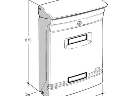 SILMEC CASSETTA POSTALE MOD. GIOIOSA COLORE ROSSO RAL 3002