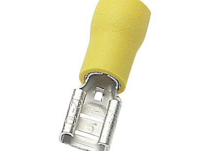 ELEMATIC TERMINALE INNESTO FEMMINA PVC MMQ.4-6/6,6X0,8 GIALLO PZ100