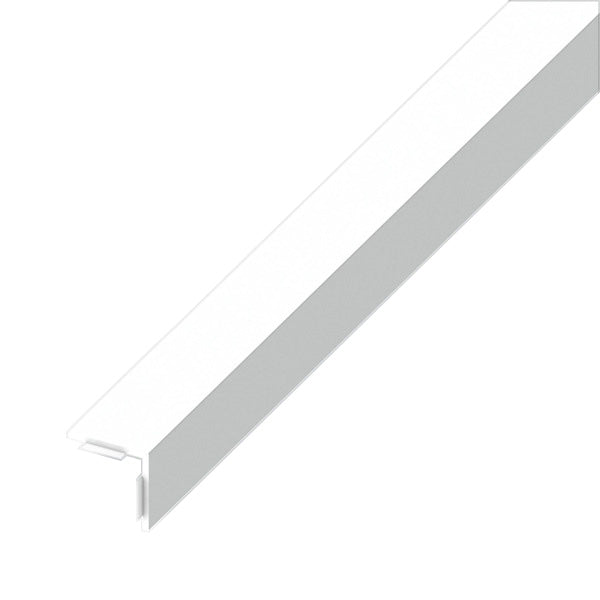 ALFER ANGOLARE LATI UGUALI ADESIVO PVC BIANCO LUCIDO MM20X20X1,5 MT1
