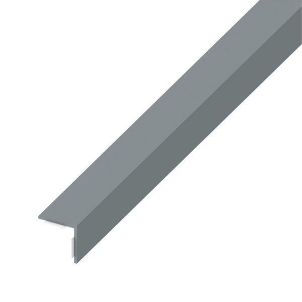 ALFER ANGOLARE LATI UGUALI ADESIVO PVC GRIGIO MM20X20X1 MT1