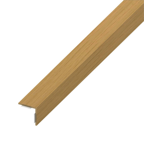ALFER ANGOLARE LATI UGUALI ADESIVO PVC ROVERE CHIARO MM20X20X1 MT2,5