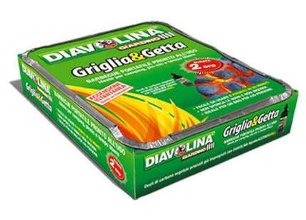 DIAVOLINA GIARDINO GRIGLIA & GETTA PRATICO BARBECUE PORTATILE*