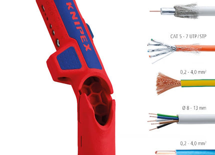 KNIPEX UTENSILE SPELACAVI UNIVERSALE ERGOSTRIP