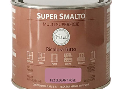 FLEUR SUPER SMALTO MULTI-SUPERFICIE F22 ELEGANT ROSE