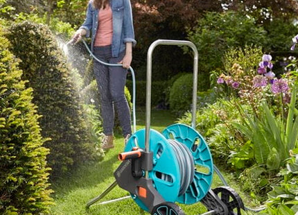 GARDENA 18512 SET CARRELLO AVVOLGITUBO CLEVERROLL M CON TUBO DA MT25