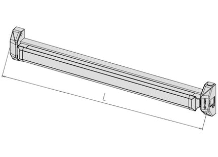 CISA MANIGLIONE ANTIPANICO DA APPLICARE ALPHA TOUCH MM1200 AMBIDX
