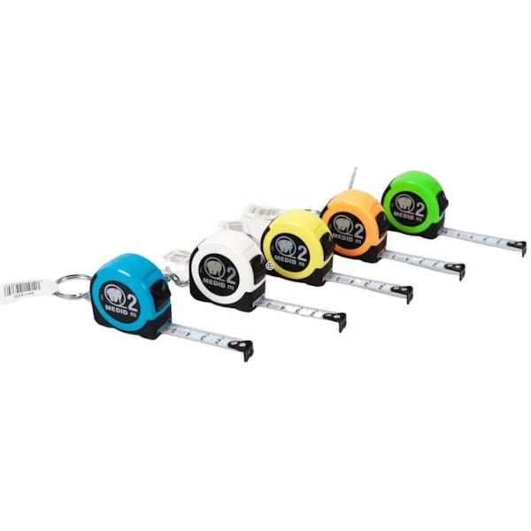 MEDID MINI FLESSOMETRO PORTACHIAVI COLORI ASSORTITI MT 2 NASTRO MM13