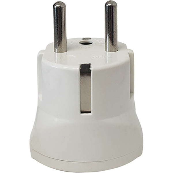 FAEG ADATTATORE CON SPINA SCHUKO 2P+T PRESA BIPASSO 2P+T 250V BIANCO