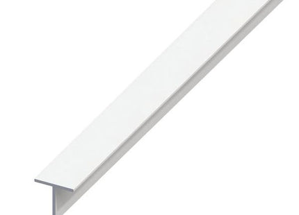 ALFER PROFILO QUADRATO A T PVC BIANCO MM19,5X1,5 MT1