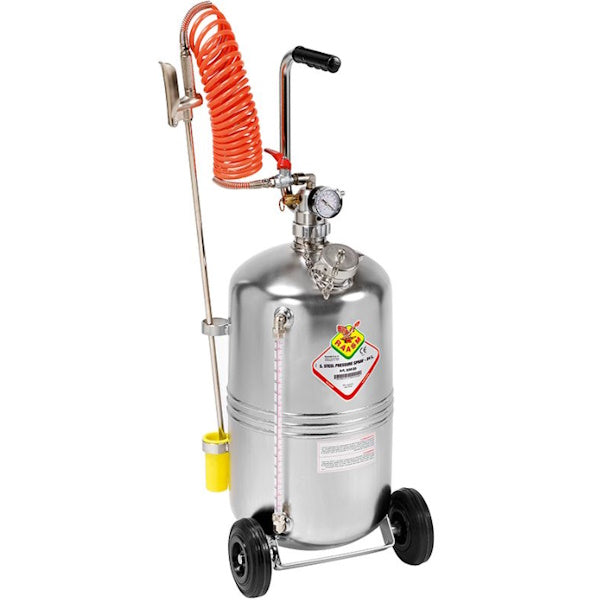 RAASM NEBULIZZATORE CARRELLATO IN ACCIAIO INOX AISI 304 LT24
