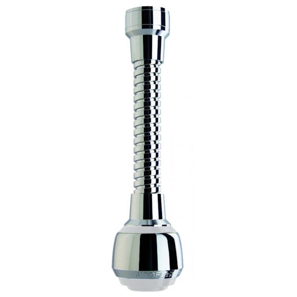 SIROFLEX CANNUCCIA FLESSIBILE MILADY CROMATO BIANCO CM13 22X1F-24X1M*