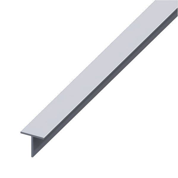 ALFER PROFILO QUADRATO A T ALLUMINIO NATURALE MM19,5X1,5 MT2,5