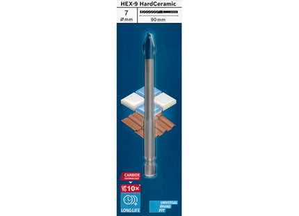 BOSCH PUNTA PER CERAMICA/VETRO MOD. EXPERT HEX-9 HARD CERAMIC