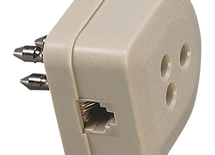 FME ADATTATORE TELEFONICO SPINA-PRESA TRIPOLARE + PLUG 6/4*