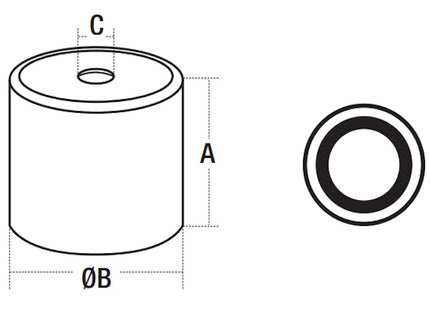 LTF MAGNETE IN ALNICO CILINDRICO