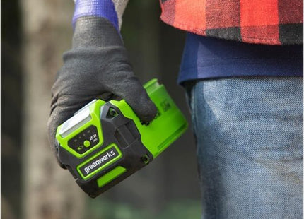 GREENWORKS STARTER KIT CARICABATTERIE + BATTERIA GSK40B2 40V 2AH