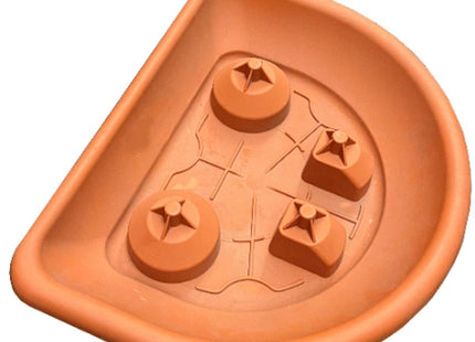 MARCHIORO SOTTO VASO TERMINALE CUZCO 45 COLORE TERRACOTTA CM 41X32