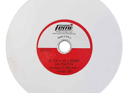 FEMI MOLA A DISCO ABRASIVA BIANCA MM200X40X20 GR150