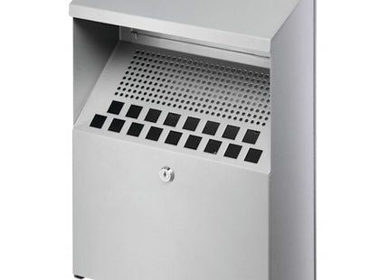 DURABLE POSACENERE DA PARETE IN METALLO 4L ARGENTO METALLIZZATO
