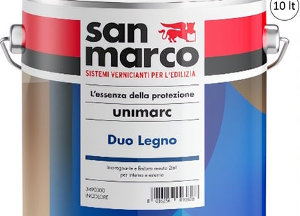 SAN MARCO UNIMARC DUO IMPREGNANTE E FINITURA CERATA ALL'ACQUA PER LEGNO