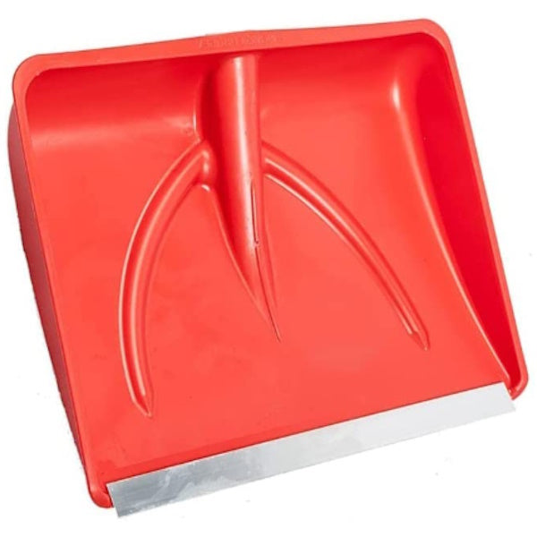 MASS PALA NEVE PLASTICA ROSSA CM45X38 CON PROFILO SENZA MANICO